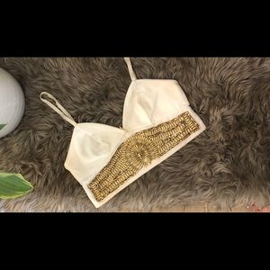 V-neck Cropped Cami Top